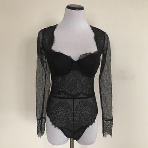 Victoria’s Secret Mesh and Lace Bodysuit ⭐️ NWT ⭐️